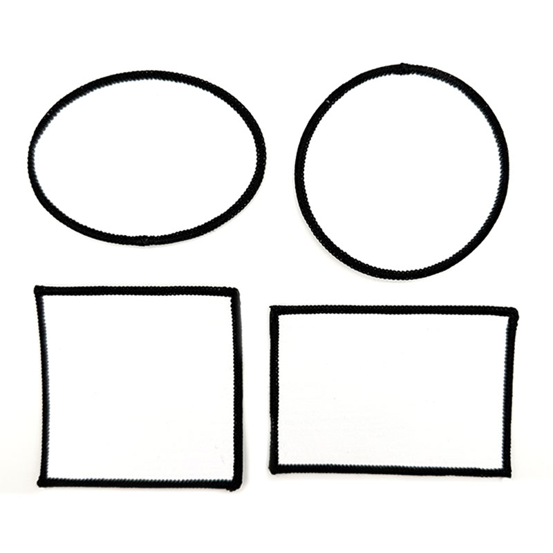 Прямоугольная нашивка Merrow из сублимационной ткани 3 x 2 дюйма с клеем
