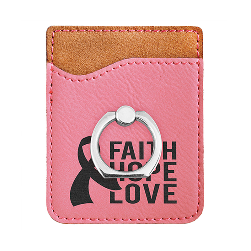 Кошелек для телефона из искусственной кожи с лазерной обработкой и кольцом Кошелек для телефона из искусственной кожи с лазерной обработкой и кольцом