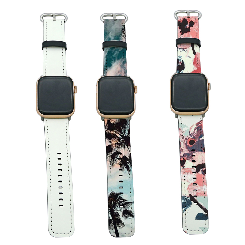 Ремешки для Apple iWatch из искусственной кожи с сублимацией для серий 4/5–40 мм