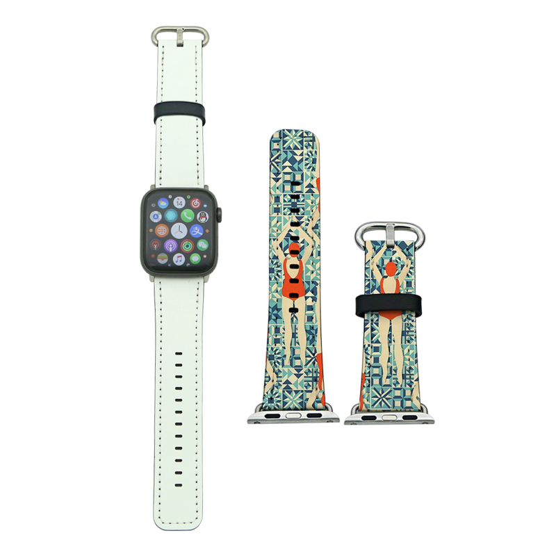 Ремешки для Apple iWatch из искусственной кожи с сублимацией для серий 4/5–40 мм