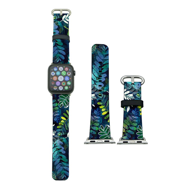 Ремешки для Apple iWatch из искусственной кожи с сублимацией для серий 4/5–40 мм